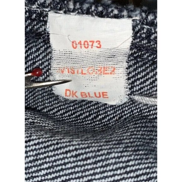 MEK DENIM Sz 29 32 St. Louis Easy Bootcut Dark Wash Denim Jeans Distressed EUC - Picture 9 of 9
